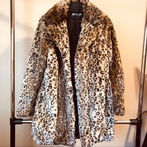 Nasty Gal Leopard Print Coat